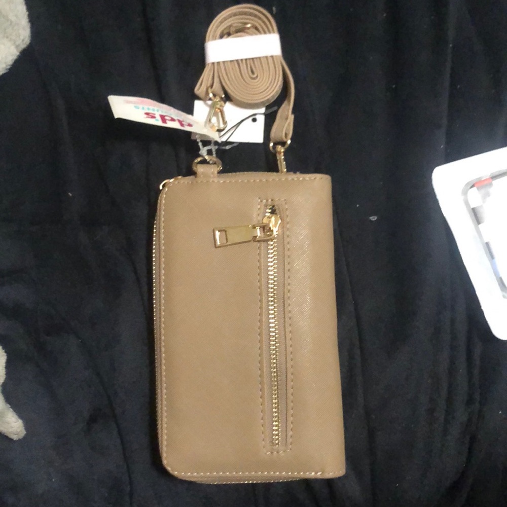 Brown small strap purse